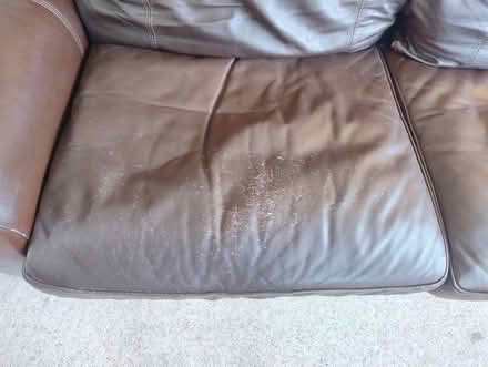 Photo of free Leather settee sofa 3-seater. (Dursley GL11) #2