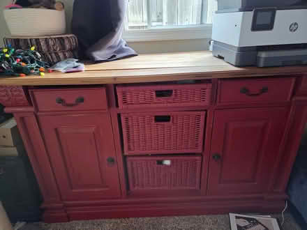 Photo of free Red Sideboard Buffet (Linda Mar, Pacifica) #1
