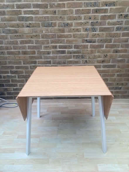 Photo of free IKEA PS 2012 Bamboo drop leaf table (Stoke newington N16) #2