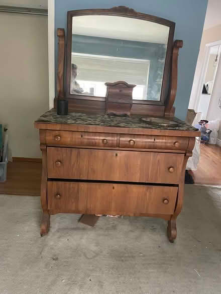 Photo of free Victorian Pine Dresser with Mirror (Daly City- Southern Hills) #3