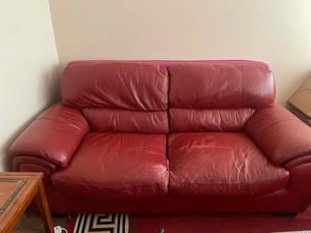 Photo of free Extra large 3 seater Red sofa (Battersea SW11) #2
