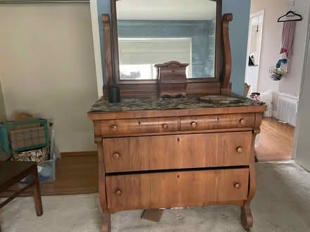 Photo of free Victorian Pine Dresser with Mirror (Daly City- Southern Hills) #4