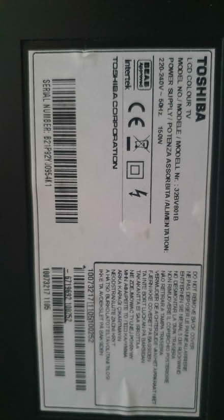 Photo of free Toshiba 32 inch tv (L35) #1