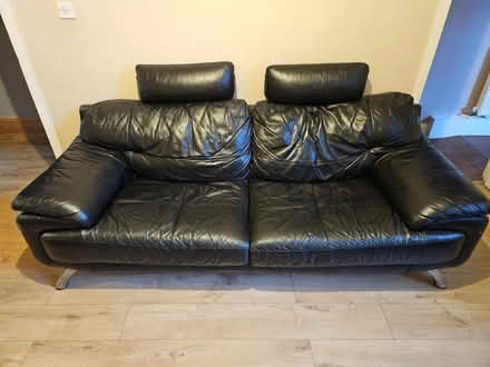 Photo of free leather sofa (M18) #1