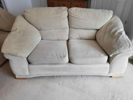 Photo of free Cream 2/3 seater sofa and chair (Matlock DE4) #1