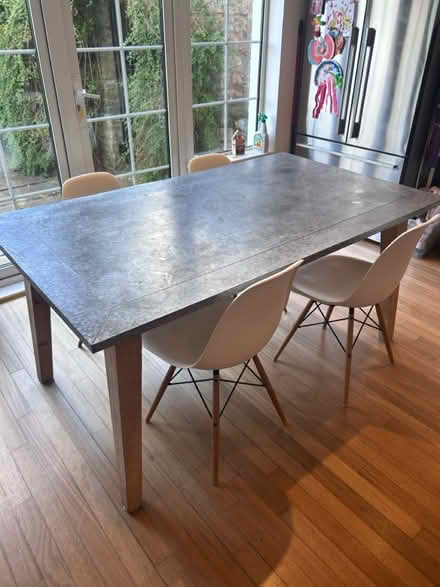 Photo of free Loaf zinc top table (Cowbridge) #1