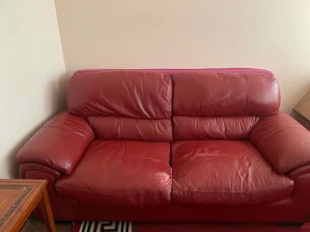 Photo of free Extra large 3 seater Red sofa (Battersea SW11) #1
