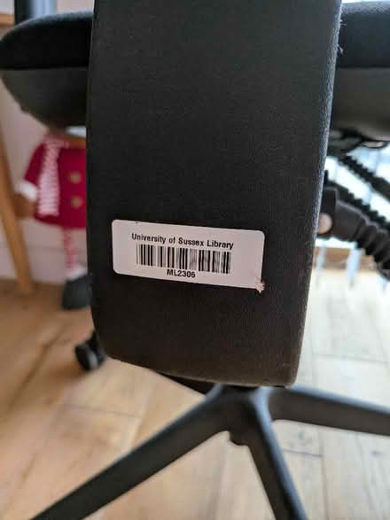 Photo of free Black Office Chair (Ovingdean BN2) #2