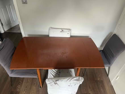 Photo of free Extendable Wooden Table + 4 Chairs (SE14 new cross) #1