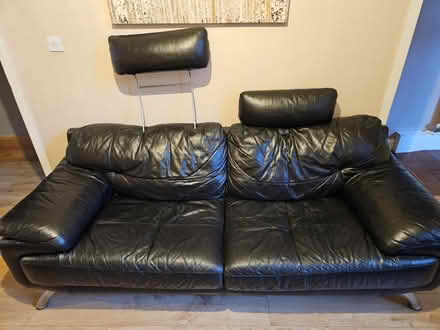 Photo of free leather sofa (M18) #2