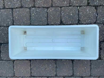 Photo of free White rectangular plastic planter (Crabtree Lane) #3