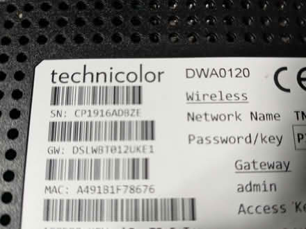 Photo of free Technicolor router (Shap CA10) #2