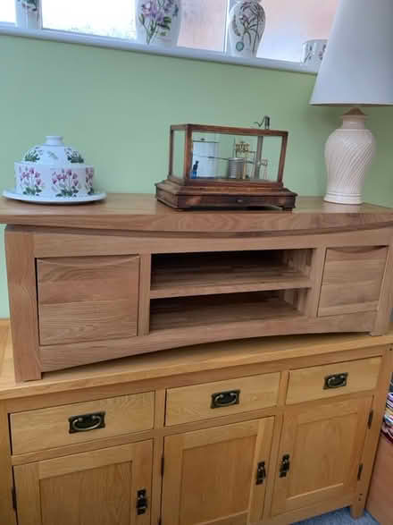 Photo of free TV unit in light oak (Huntingdon PE29) #1