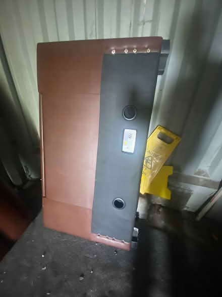 Photo of free Leather look small double bed with built in tv (Walpole St Andrew PE14) #1