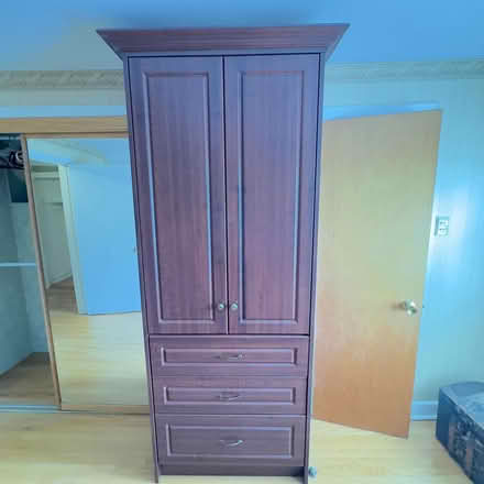 Photo of free tall hardwood cupboard (Pharmacy and Eglinton area) #1
