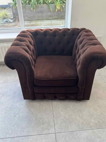 Photo of free 2 seater couch and matching chair (Dublin 18) #2