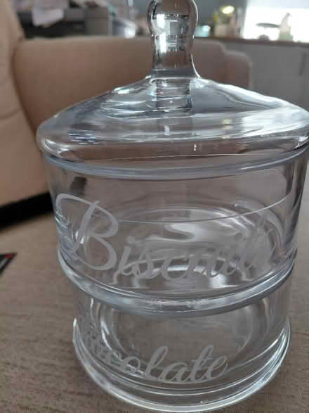Photo of free Glass 2 tiered biscuit holder (Wotton Pitch GL2) #1