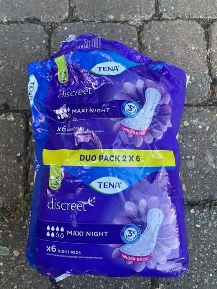 Photo of free Tena discreet night pads (Crabtree Lane) #1