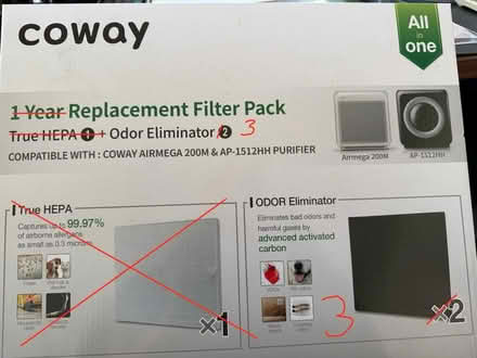 Photo of free Conway Carbon air purifier filters (Princeton Junction NJ) #1