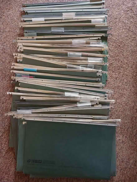 Photo of free About 50 filing cabinet hanging folders. (Hyde SK14) #1