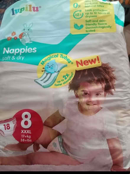 Photo of free XxxL size 8 nappies (Hillfields CV6) #1