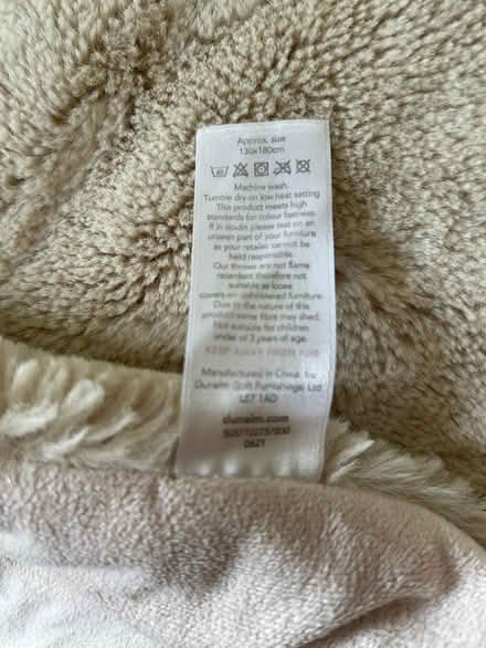 Photo of free Cozy beige throw (Hackney Downs E5) #3