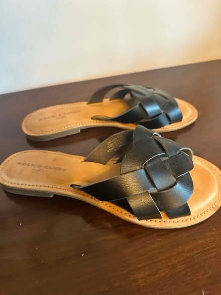Photo of free Black flat sandals (Burlington) #1