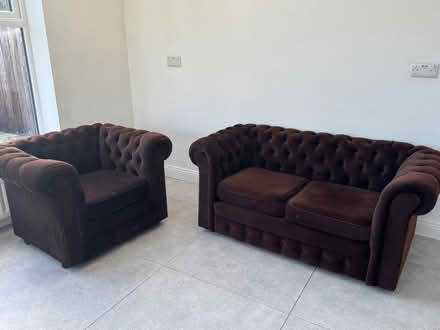 Photo of free 2 seater couch and matching chair (Dublin 18) #3