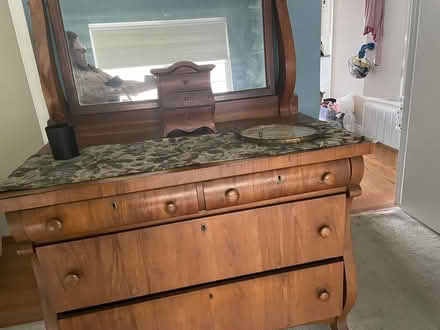 Photo of free Victorian Pine Dresser with Mirror (Daly City- Southern Hills) #2