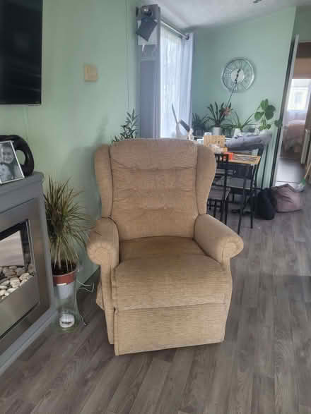 Photo of free Small 2 seater couch, one fully reclining chair and chair (Westgate LA4) #3