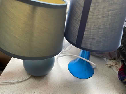 Photo of free 2 Blue table lamps (Kings Heath B14) #3