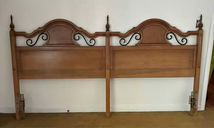 Photo of free Headboard for king or twin beds (Highland Park) #1