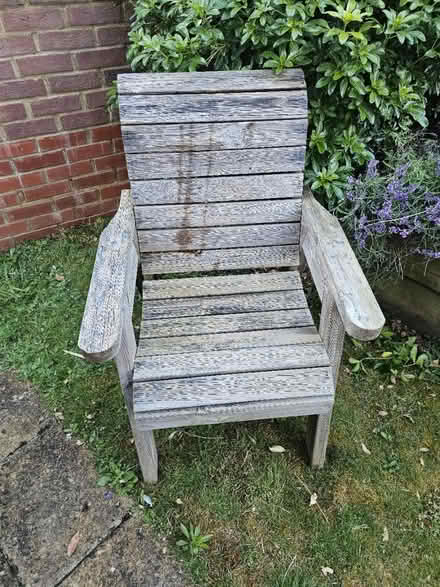 Photo of free 4 Wooden Garden Chairs (Gu7 1ax) #3
