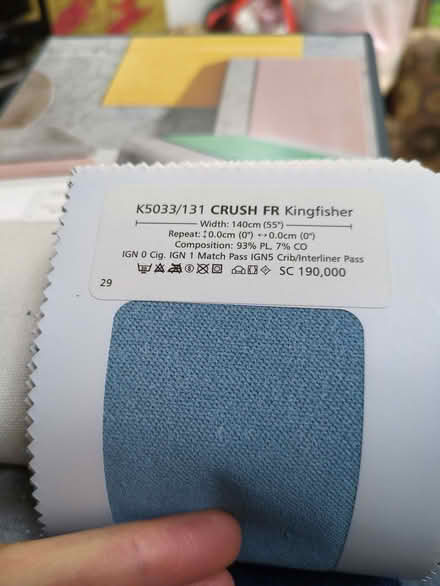 Photo of free Fabric sample book of velvets (Halton LA2) #3