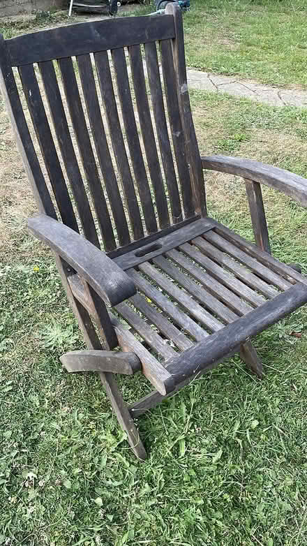 Photo of free 4x wooden folding chairs (Tonbridge (north)) #1