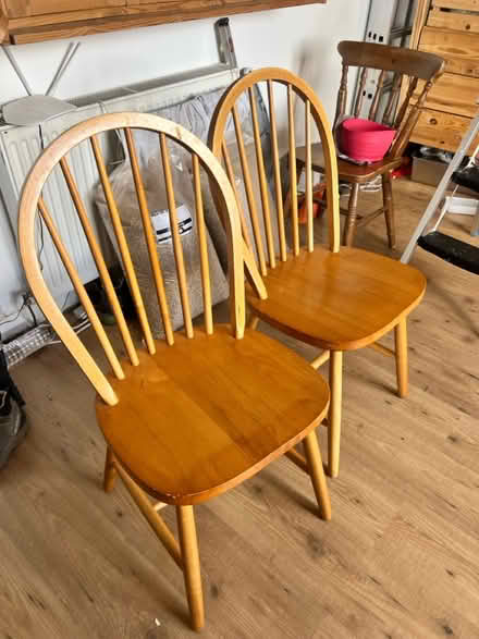 Photo of free Dining chairs, wood (Royston EH5) #1