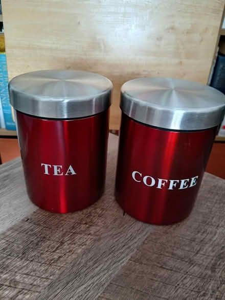 Photo of free Dunelm tea and coffee containers (Wallisdown BH12) #1