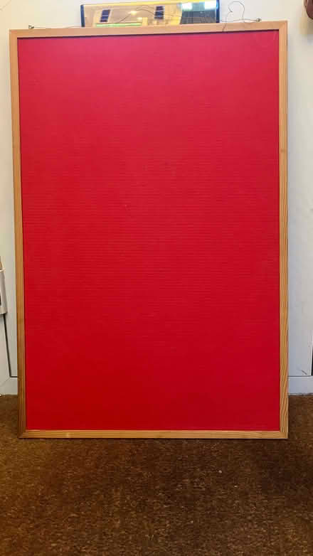 Photo of free Red/cork noticeboard (Pill BS20) #1