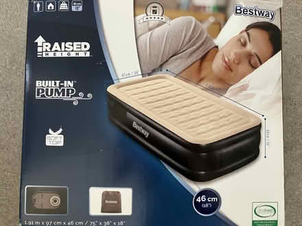 Photo of free Bestway Twin Air Mattress with Duvet and Full White Organic (South Kensington SW7) #1