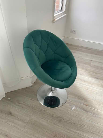 Photo of free Emerald green swivel chair (SE153BS) #2