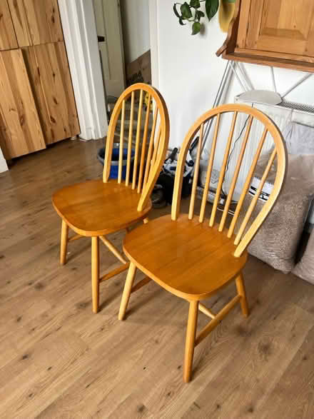 Photo of free Dining chairs, wood (Royston EH5) #2