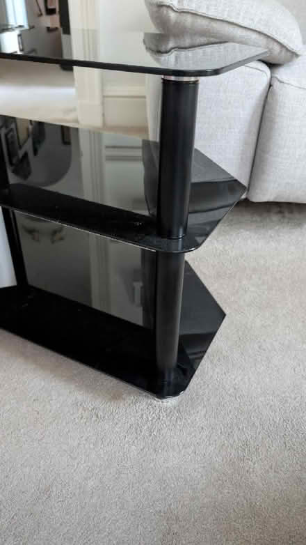 Photo of free Glass TV shelving unit (Ewell Village KT17) #3