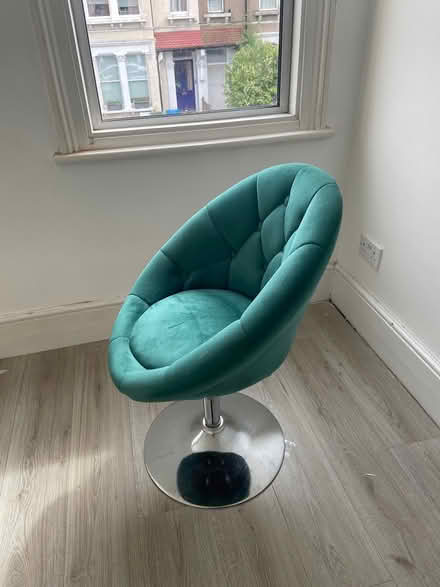 Photo of free Emerald green swivel chair (SE153BS) #3