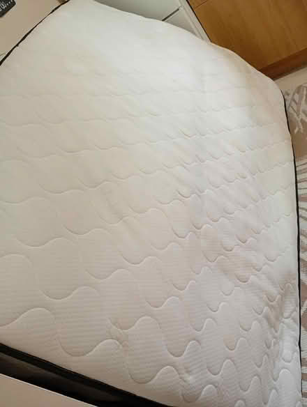Photo of free White double bed frame an mattress (Brierley S72) #2