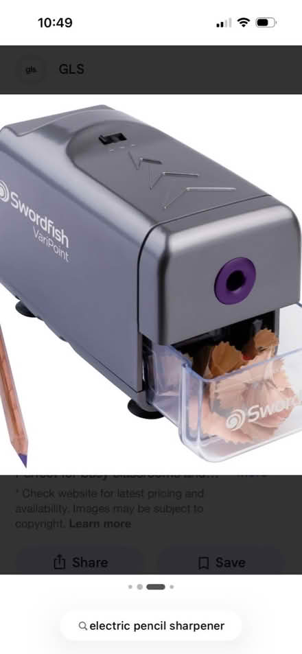 Photo of Electric pencil sharpener (Oxford OX33) #1