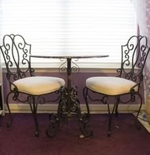 Photo of free 4 Chairs - wrought iron (no table) (Streetsville) #1