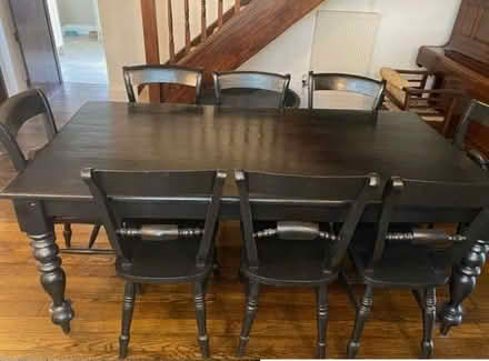 Photo of free Dining table and 8 chairs (Withnell Fold PR6) #1