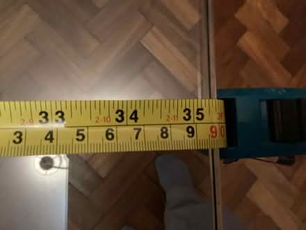 Photo of free Large glass dining table metal legs (Aylesford ME20) #3