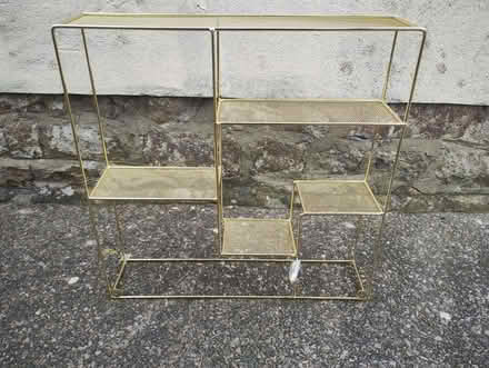 Photo of free spice shelf (for kitchen) in gold colour (Primrose LA1) #1
