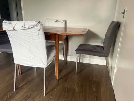 Photo of free Extendable Wooden Table + 4 Chairs (SE14 new cross) #2